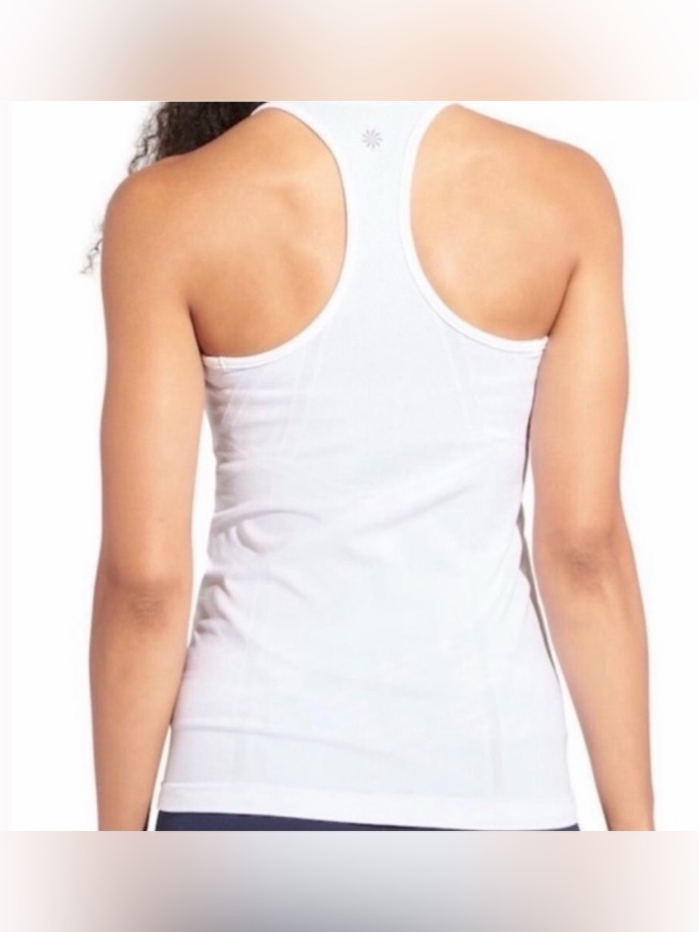 Athleta White Fast Track Racerback Tank Top - Picture 2 of 6